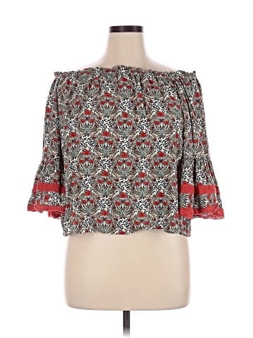 Solitaire 3/4 Sleeve Blouse (view 1)