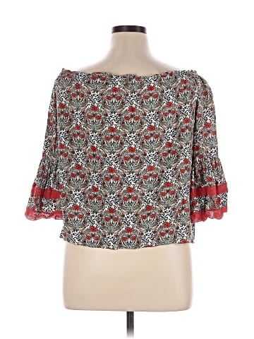 Solitaire 3/4 Sleeve Blouse (view 2)