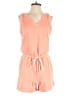 Lou & Grey Solid Orange Romper Size XS - photo 1