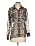 W118 by Walter Baker 100% Polyester Silver 3/4 Sleeve Blouse Size XS - photo 1