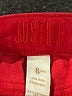 Justice Solid Red Casual Pants Size 8 - photo 3