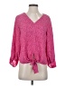 Vince Camuto 100% Polyester Pink 3/4 Sleeve Blouse Size XS - photo 1
