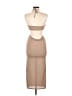 Unbranded 100% Polyester Tan Cocktail Dress Size M - photo 2