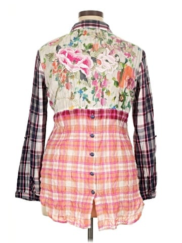 Cyrena 3/4 Sleeve Button-Down Shirt (view 2)