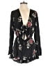 Cotton Candy LA Floral Black Romper Size S - photo 1
