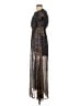 Lulus 100% Polyester Print Black Brown Cocktail Dress Size S - photo 5