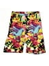 Full Circle Trends With Love Tropical Tie-dye Black Yellow Board Shorts Size 1X - photo 1