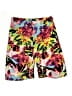 Full Circle Trends With Love Tropical Tie-dye Black Yellow Board Shorts Size 1X - photo 2