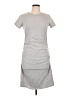 Assorted Brands Solid Gray Casual Dress Size L - photo 1