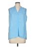 Laundry by Shelli Segal 100% Polyester Blue Sleeveless Blouse Size M (estimated) - photo 1