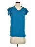 HD in Paris 100% Polyester Blue Short Sleeve Top Size 0 - photo 1