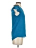 HD in Paris 100% Polyester Blue Short Sleeve Top Size 0 - photo 4