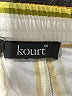 Kourt 100% Cotton Stripes Yellow Shorts Size XS - photo 3