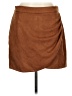 Vero Moda 100% Polyester Solid Brown Casual Skirt Size L - photo 1