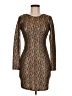Haute Monde Brown Gold Cocktail Dress Size M - photo 1