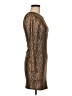 Haute Monde Brown Gold Cocktail Dress Size M - photo 4