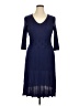 Connected Apparel Blue Casual Dress Size XL - photo 1