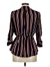 J for Justify 100% Polyester Stripes Black 3/4 Sleeve Blouse Size M - photo 2