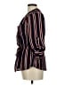 J for Justify 100% Polyester Stripes Black 3/4 Sleeve Blouse Size M - photo 5