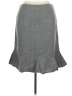B. Moss 100% Acrylic Chevron-herringbone Gray Casual Skirt Size 14 - photo 1