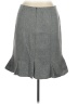B. Moss 100% Acrylic Chevron-herringbone Gray Casual Skirt Size 14 - photo 2
