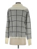 h.one Checkered-gingham Gray Turtleneck Sweater Size XS - photo 2