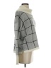 h.one Checkered-gingham Gray Turtleneck Sweater Size XS - photo 4