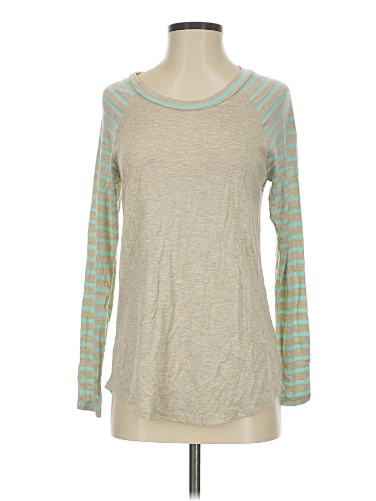 Pre-owned Chris & Carol 3/4 Sleeve T-shirt In Gray