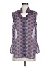 CAbi 100% Polyester Blue Sleeveless Blouse Size M - photo 1