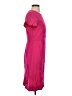J.Crew 100% Polyester Solid Pink Casual Dress Size 4 - photo 4