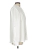 Dex 100% Polyester Solid Ivory Long Sleeve Blouse Size L - photo 4