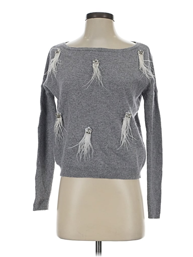 Pre-owned Liu •jo Pullover Sweater In Gray