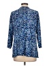 Daisy Fuentes Animal Print Blue 3/4 Sleeve Blouse Size 10 (estimated) - photo 2