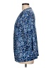 Daisy Fuentes Animal Print Blue 3/4 Sleeve Blouse Size 10 (estimated) - photo 5