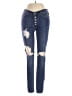 Free People Hearts Blue Jeans Size 25 waist - photo 1