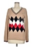 Tommy Hilfiger Argyle Tan Pullover Sweater Size M - photo 1