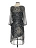 Gap 100% Polyester Black Silver Cocktail Dress Size S - photo 2