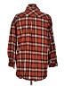 Timing 100% Cotton Plaid Orange Long Sleeve Button-Down Shirt Size L - photo 2