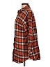 Timing 100% Cotton Plaid Orange Long Sleeve Button-Down Shirt Size L - photo 5