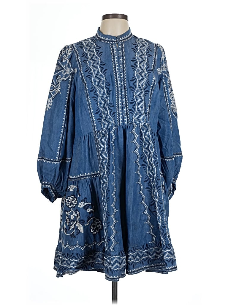 Pre-owned Hale Bob Casual Dress In Blue