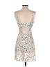 Cotton Candy LA 100% Polyester Stars Ivory Cocktail Dress Size S - photo 2