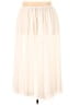 Unbranded Solid Ivory Formal Skirt Size 24 waist (estimated) - photo 2