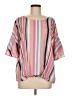 Umgee 100% Polyester Stripes Pink 3/4 Sleeve Blouse Size M - photo 1
