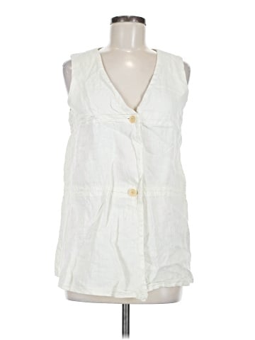 Max Studio Sleeveless Button-Down Shirt (view 1)