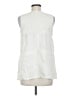 Max Studio Ivory Sleeveless Button-Down Shirt Size M - photo 2