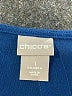 Chico's Solid Blue Casual Dress Size Med (1) - photo 7