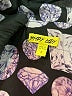 Assorted Brands 100% Polyester Print Purple Long Sleeve Blouse Size S - photo 7