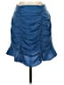 BCBGeneration Blue Faux Leather Skirt Size 2 - photo 1
