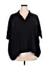 MELLODAY 100% Polyester Black Short Sleeve Blouse Size 2X - photo 1