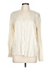 AWARE by Vero Moda 100% Viscose Ivory Long Sleeve Blouse Size L - photo 1